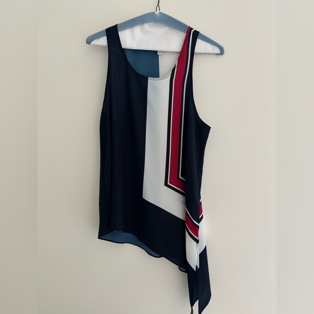 Joie Asymmetrical Tank Top with Tie